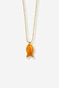 NEMO // Le collier poisson en jade jaune