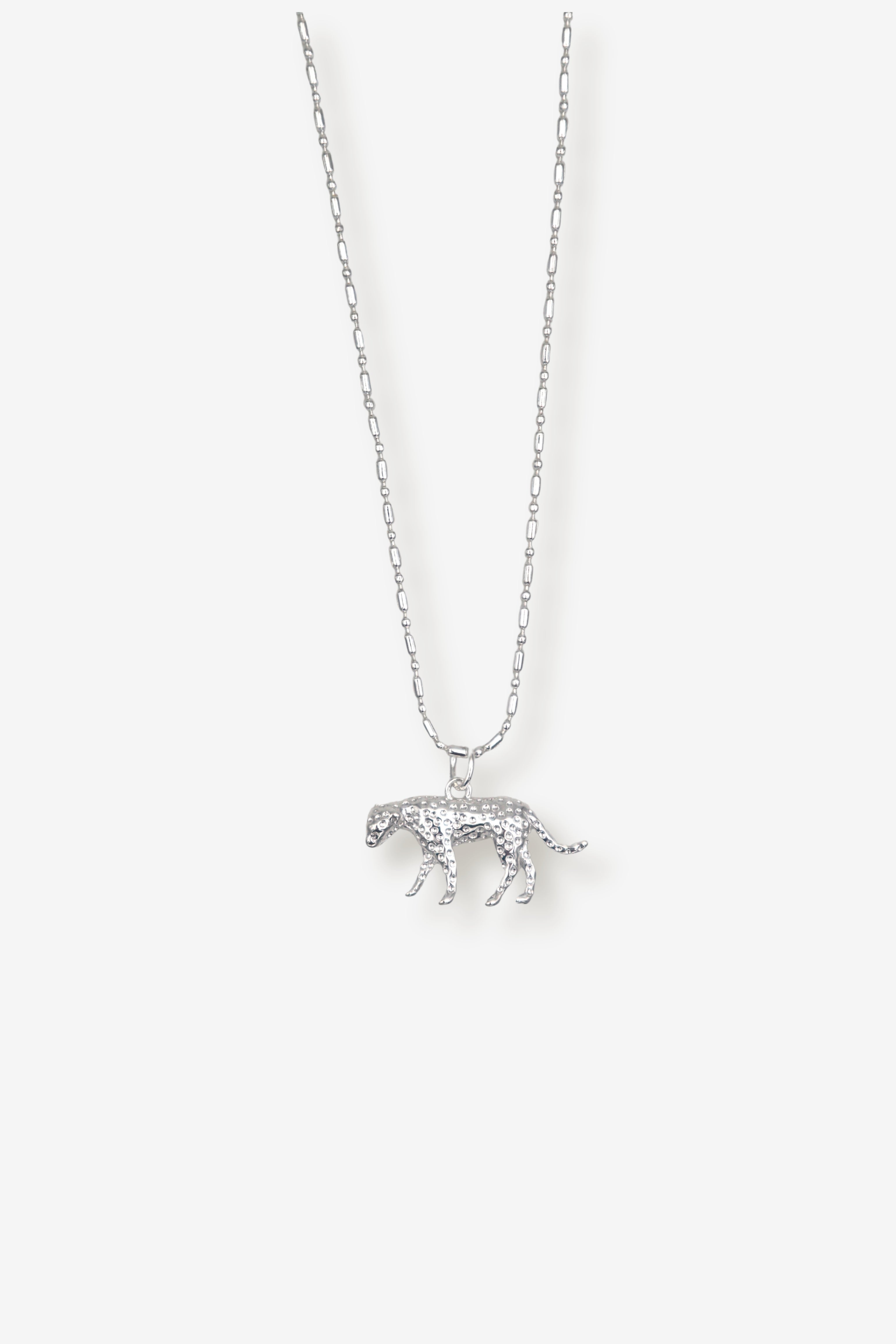BAGHERA SILVER // Le collier panthère argenté