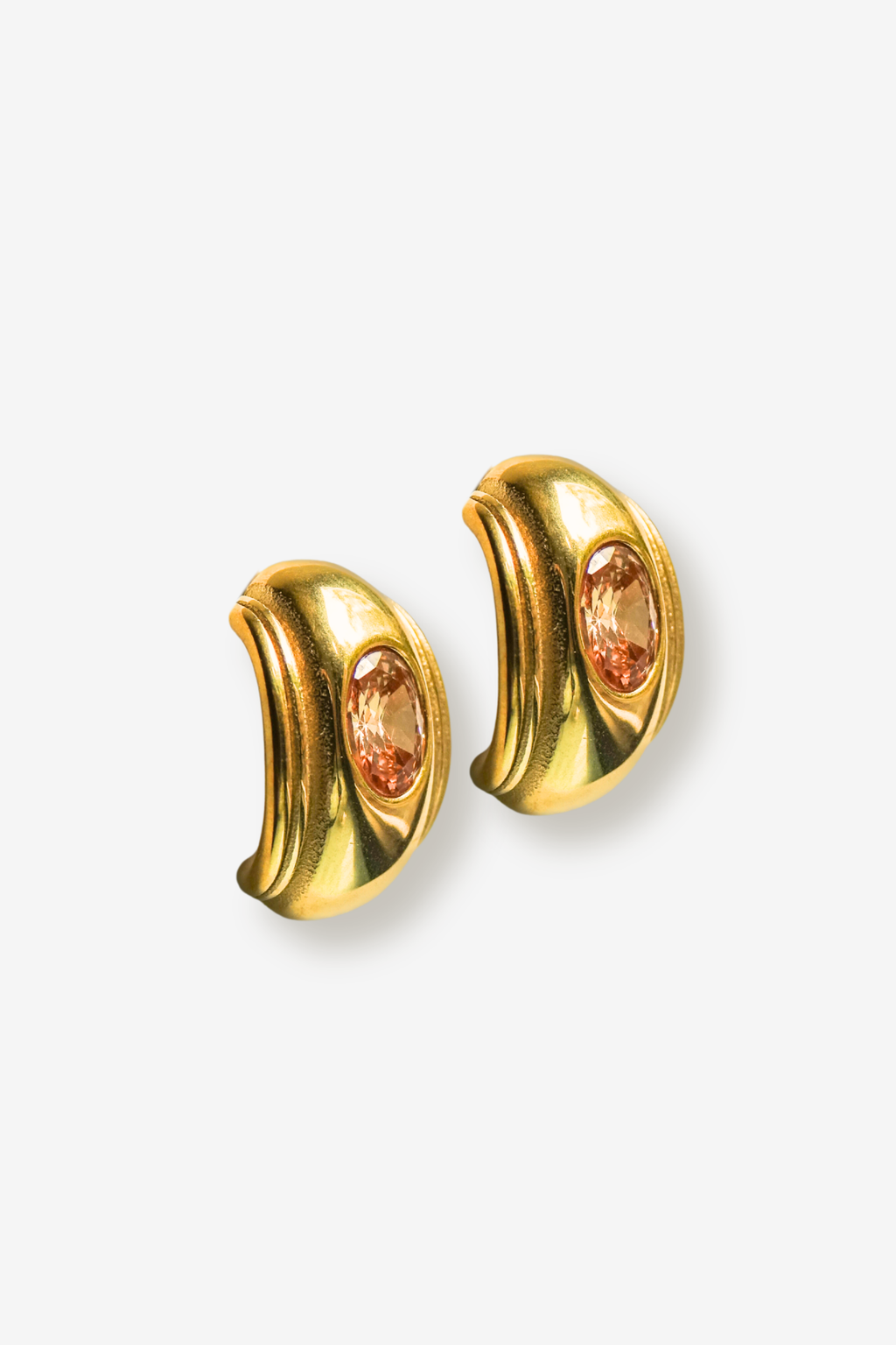 WALI BEIGE // Les boucles incrustées champagne
