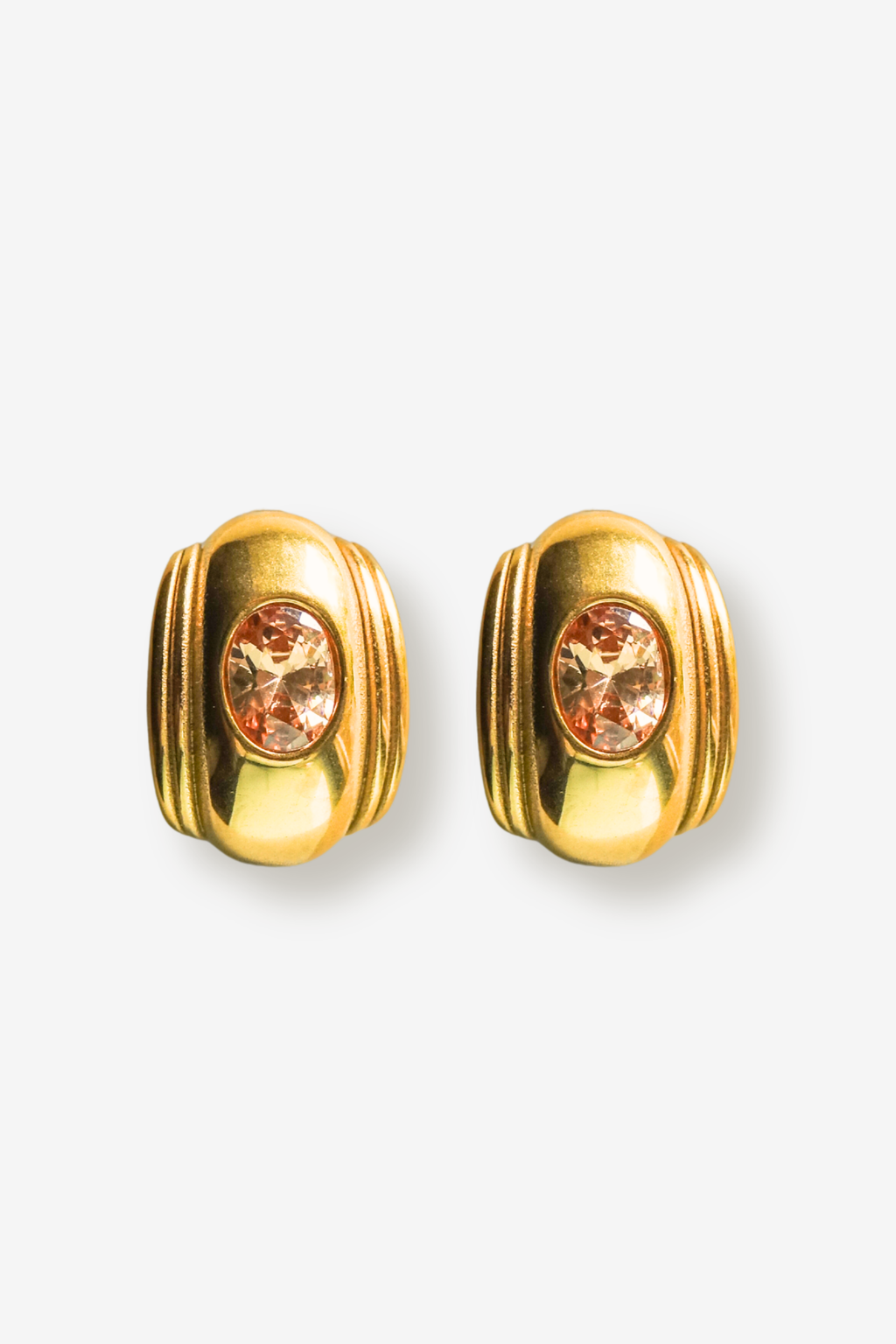 WALI BEIGE // Les boucles incrustées champagne