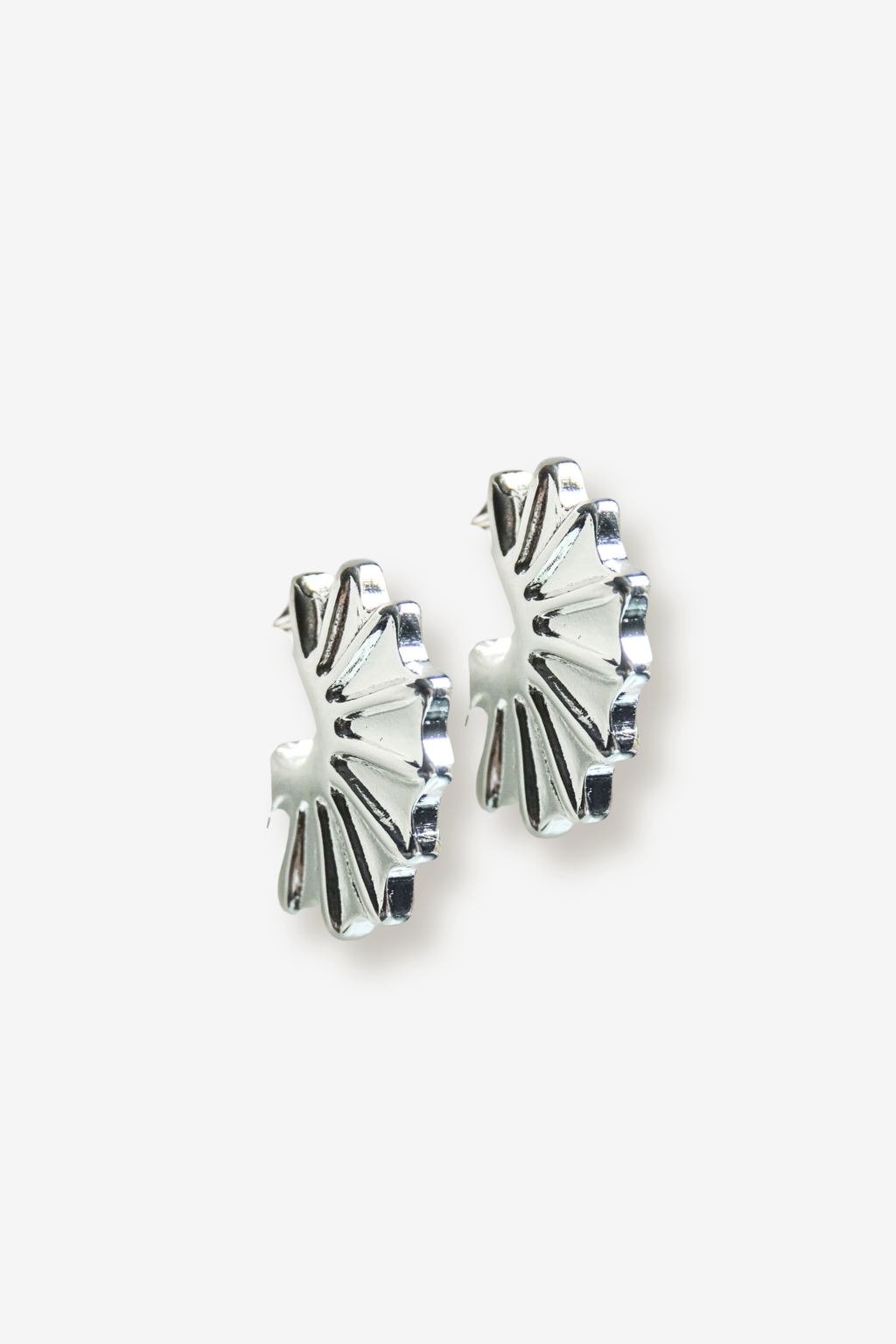 CRETA SILVER // Les boucles fossiles argentées