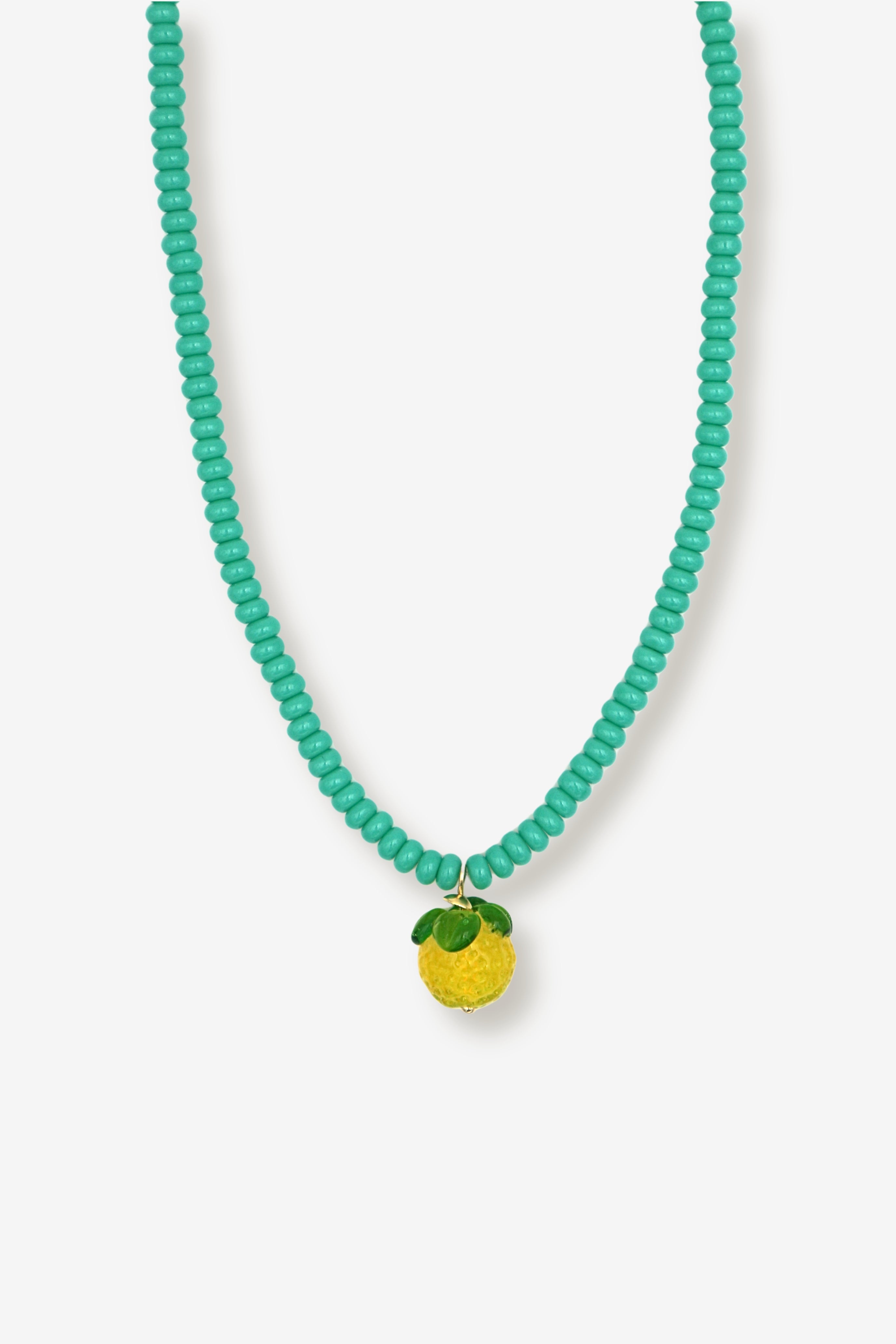 CITRUS // Le collier de perles et citron