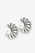 CRETA SILVER // Les boucles fossiles argentées