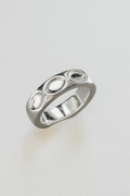 ELLA SILVER // La bague martelée argentée