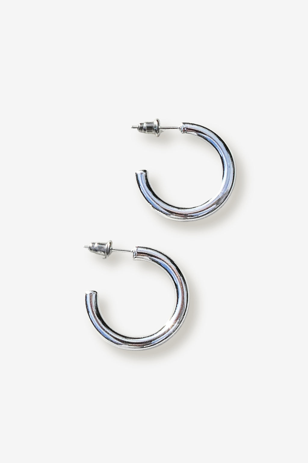 Boucles D'oreilles En Argent Massif - Forme Harpe 💚🟧🔵 - Occasion, Couleur Argenté