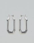 DITA SILVER // les boucles octogonales argentées