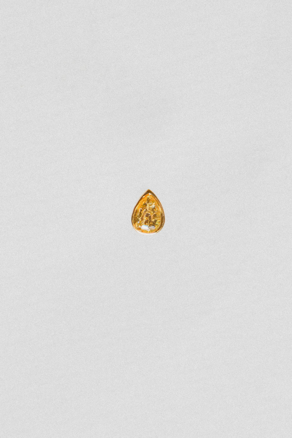 CELIA YELLOW // La mini boucle goutte jaune