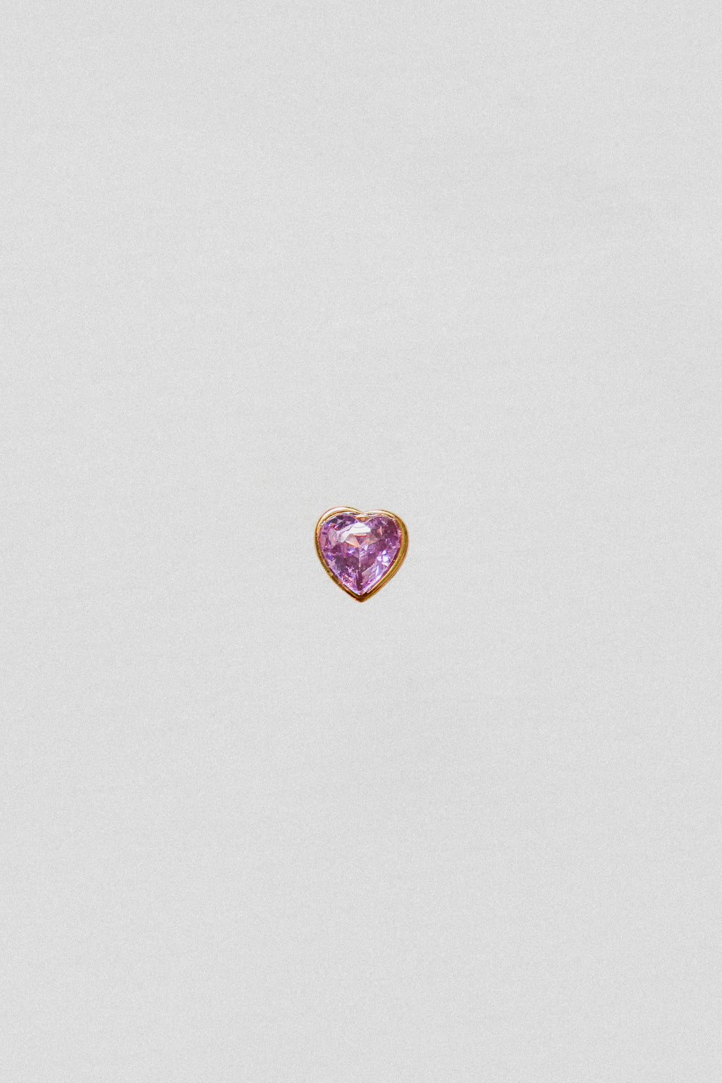GIA PURPLE // La mini boucle coeur mauve