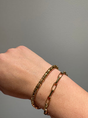 SACHA // Le bracelet chaîne rectangulaire