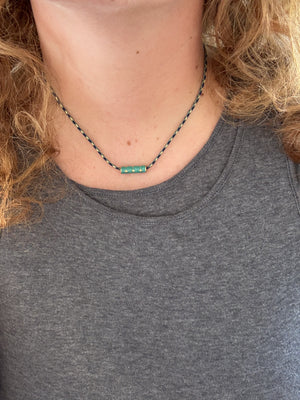 ELBE // Le Collier cordon bleu et émail
