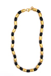 KIKI // Le collier bicolore noir