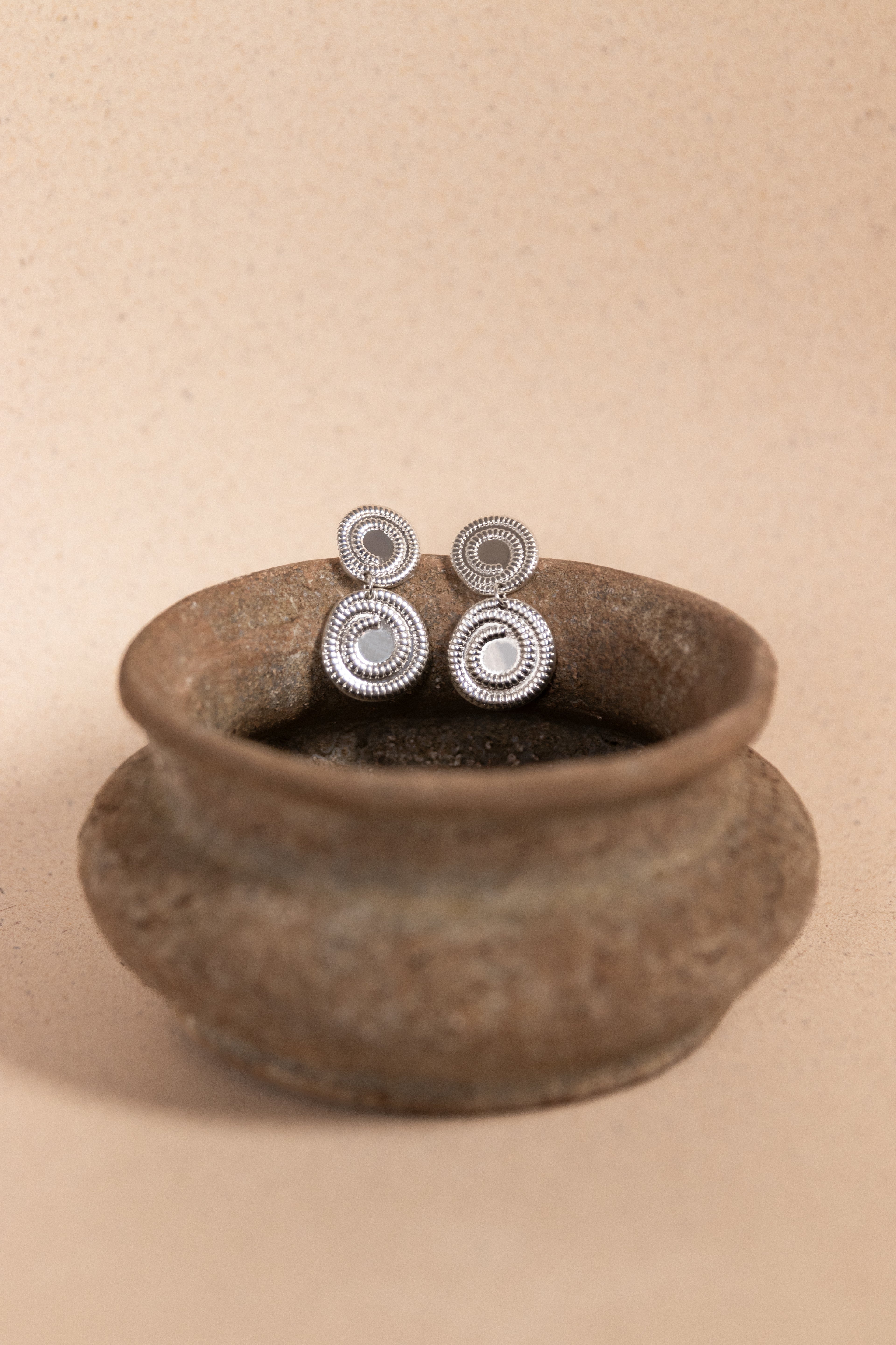 LENA SILVER // Les boucles pendantes argentées