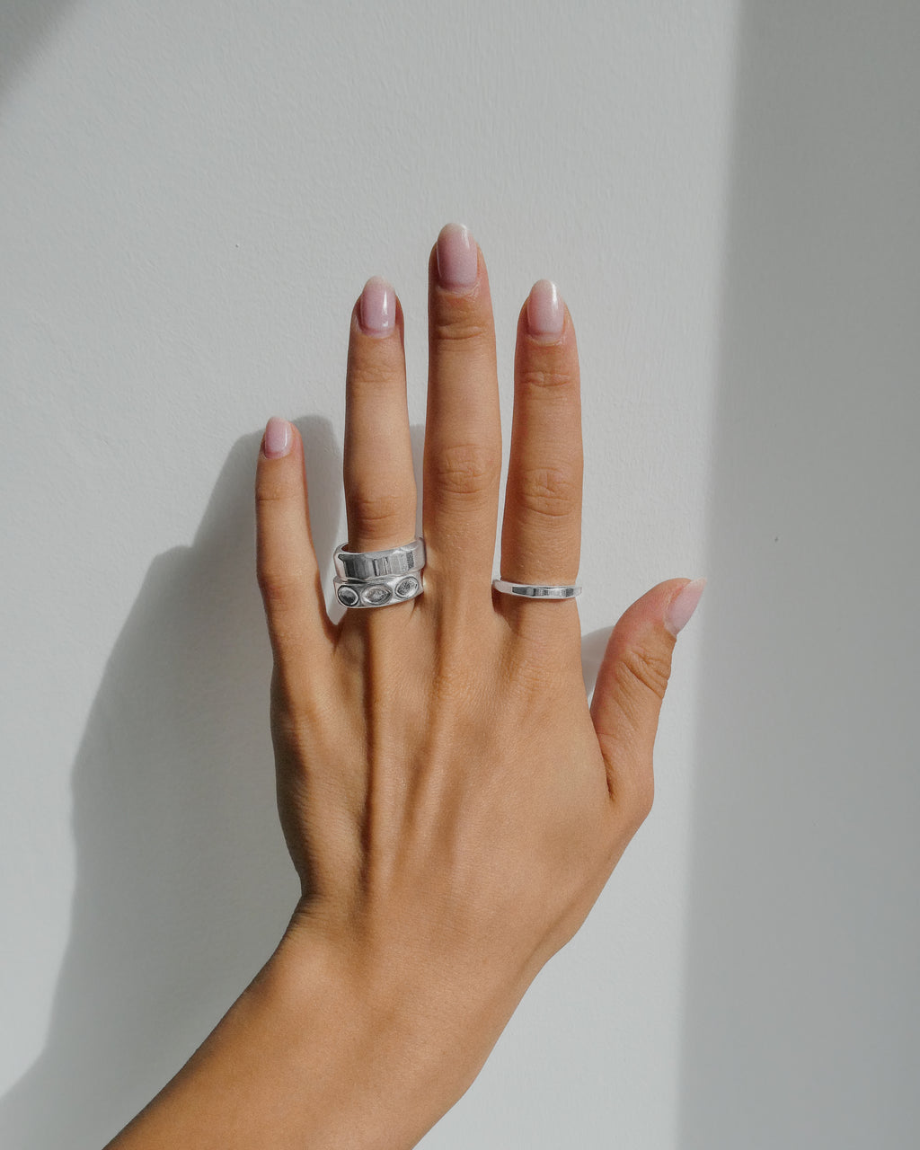 ELLA SILVER // La bague martelée argentée