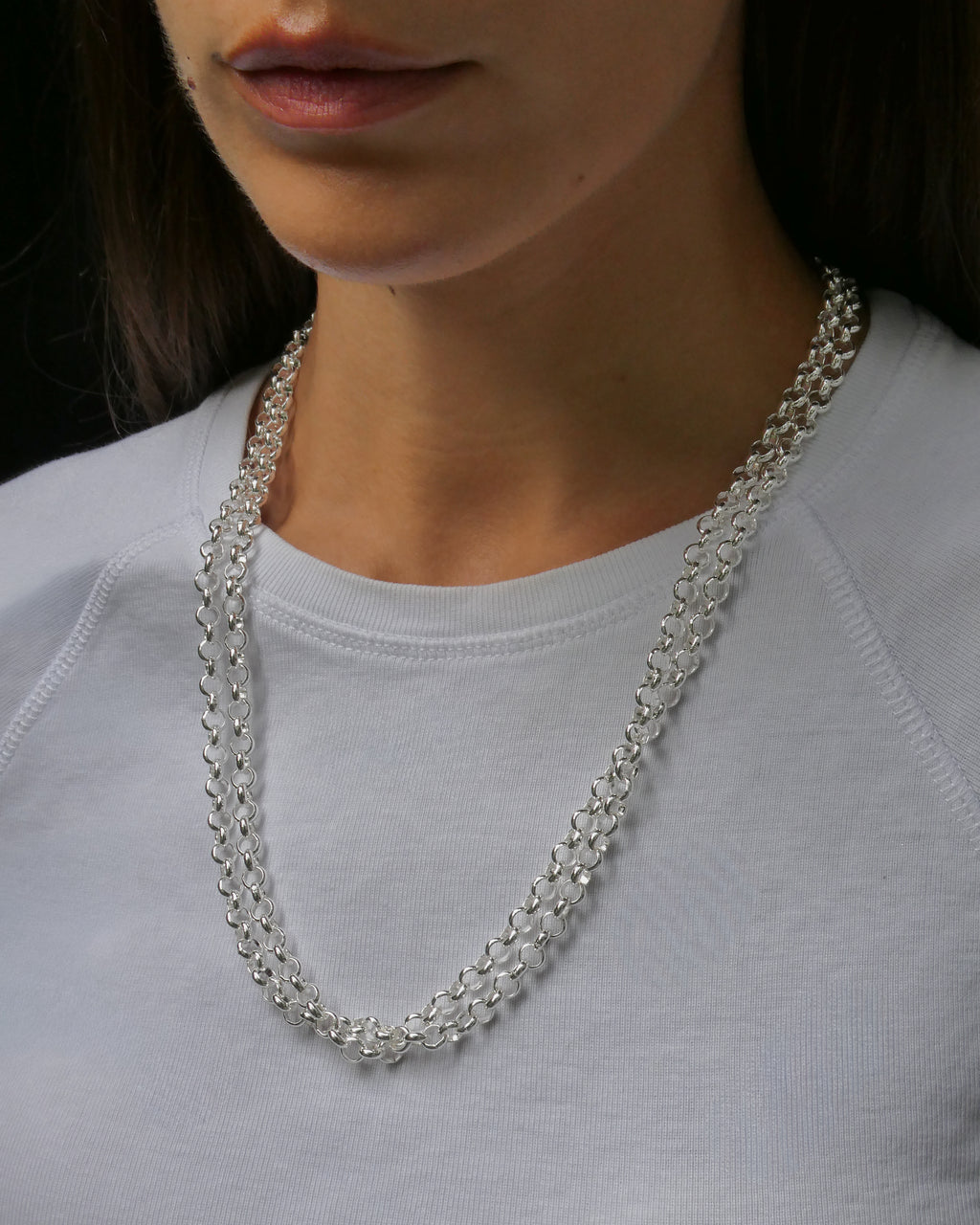 CLAUDIA SILVER // Le collier ceinture argenté