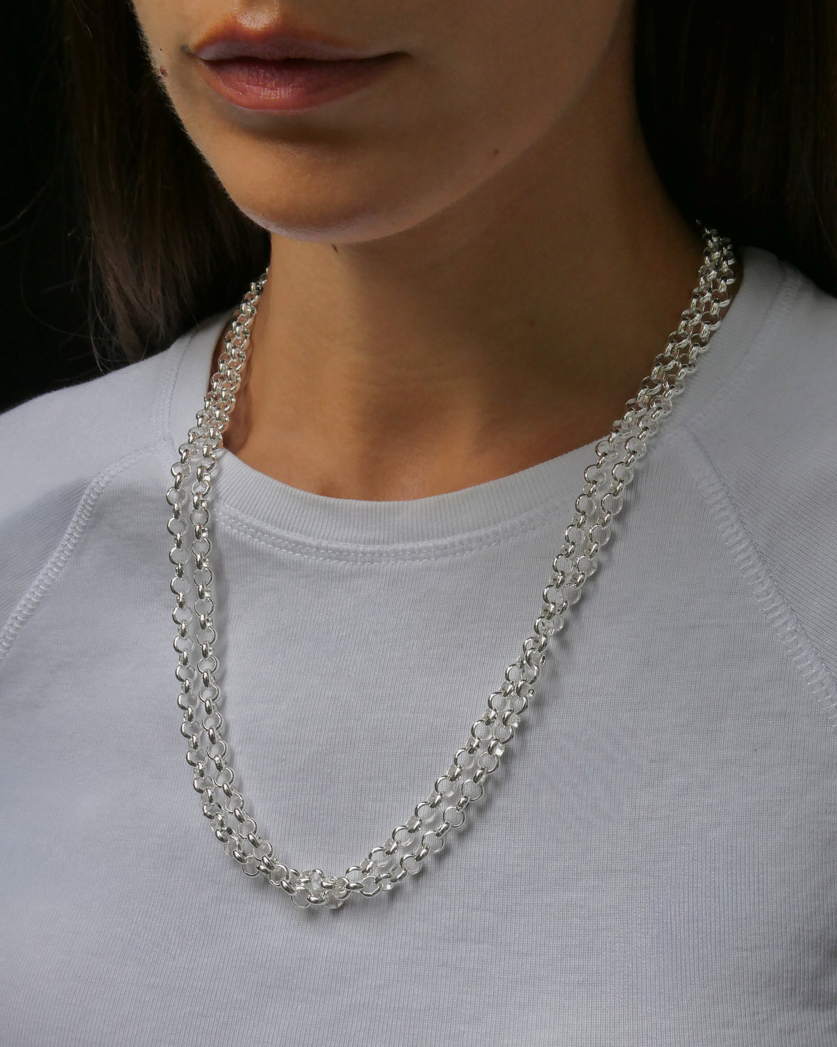 CLAUDIA SILVER // Le collier ceinture argenté