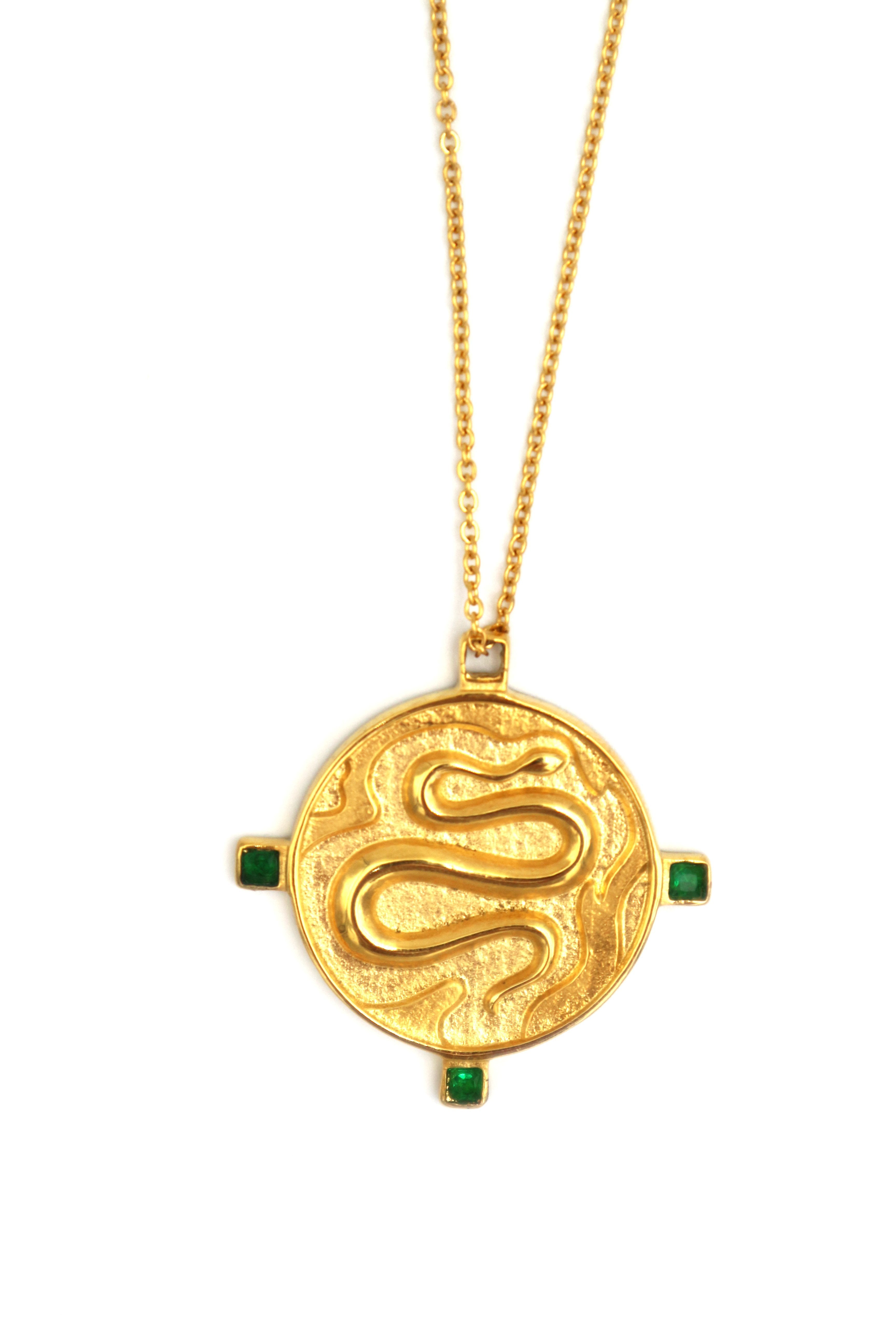 OPHIS // The Emerald Snake Necklace