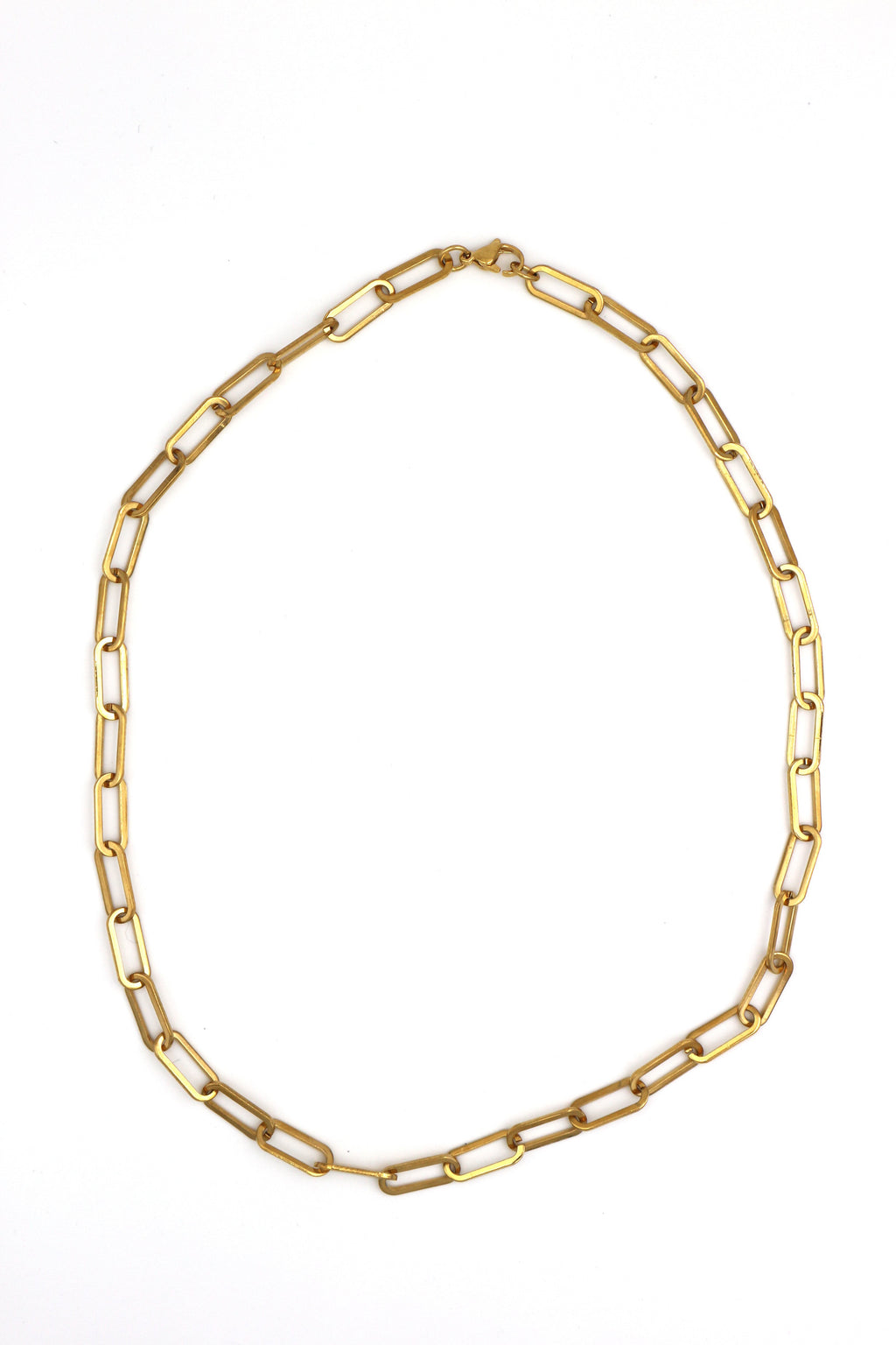 ELIOS // Le Collier Chaîne rectangulaire court