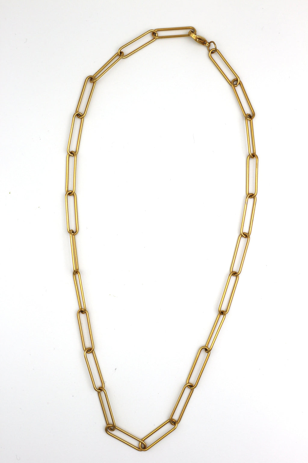 ORSO // thin paper clip necklace