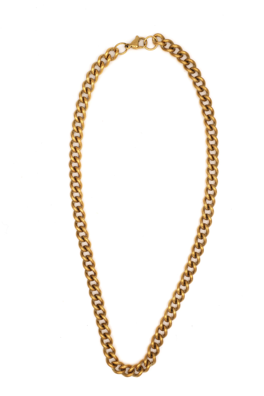 GIA MINI // collar de cadena martillada
