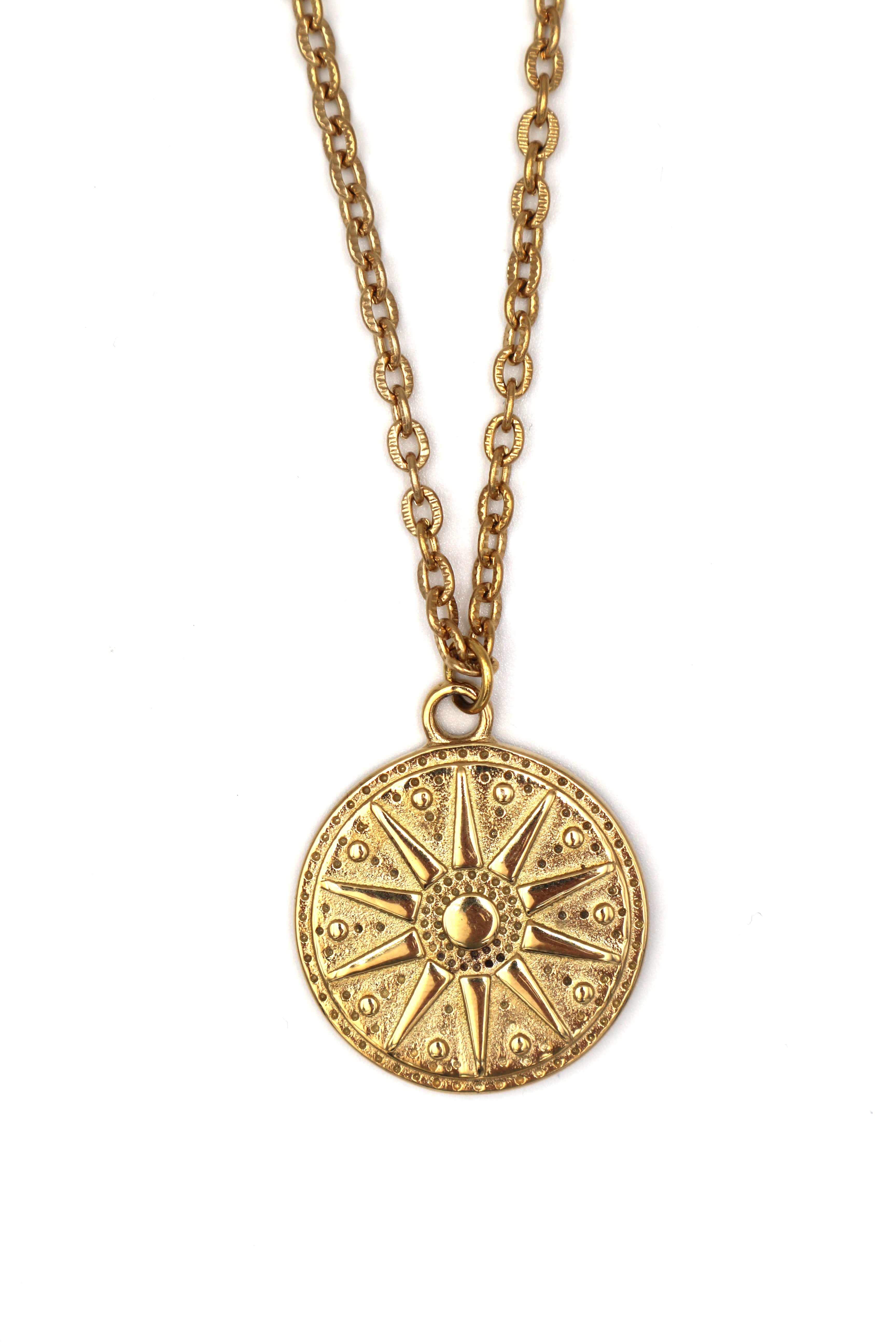 KENYA // The Aztec sun necklace