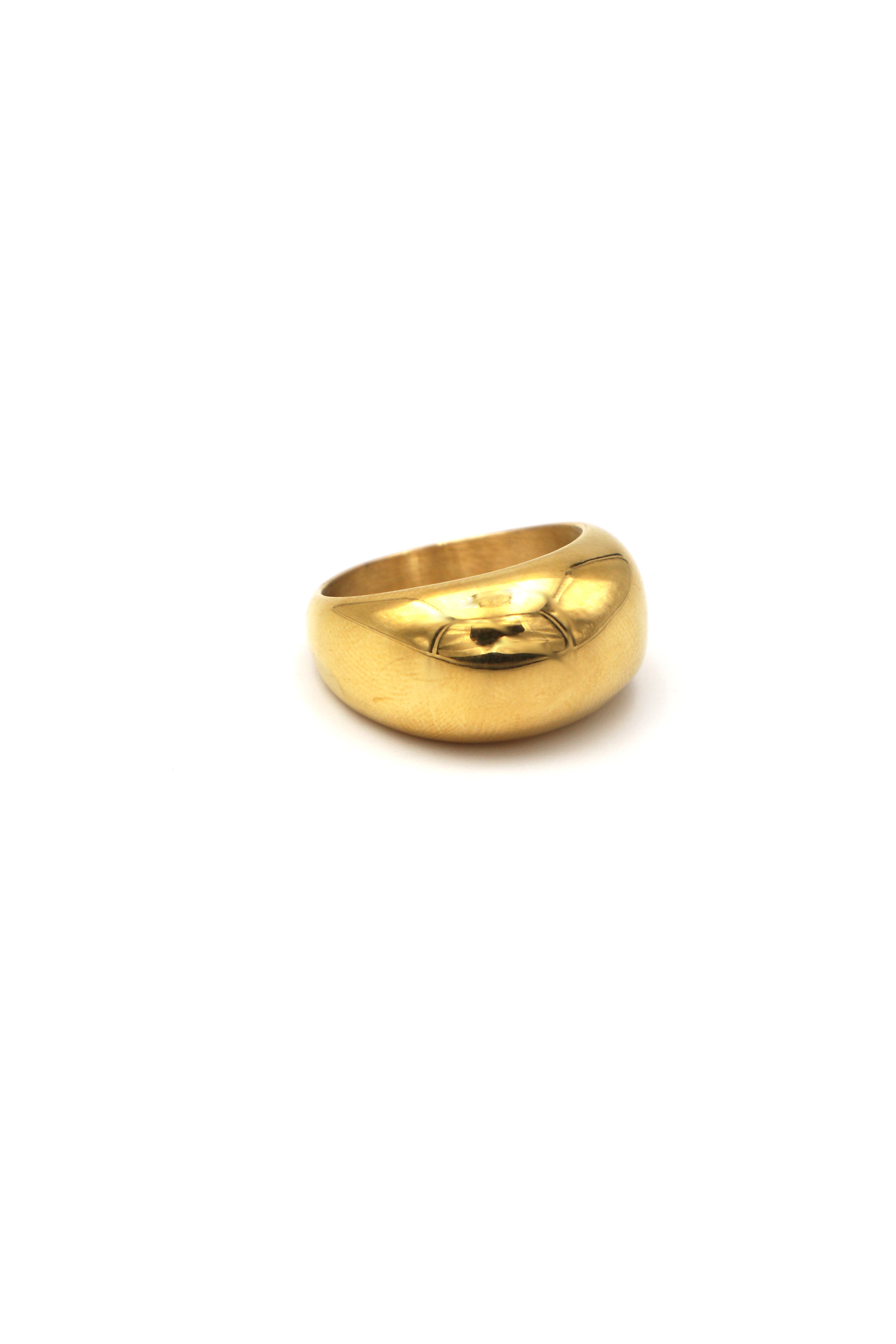 Bague bombée on sale or