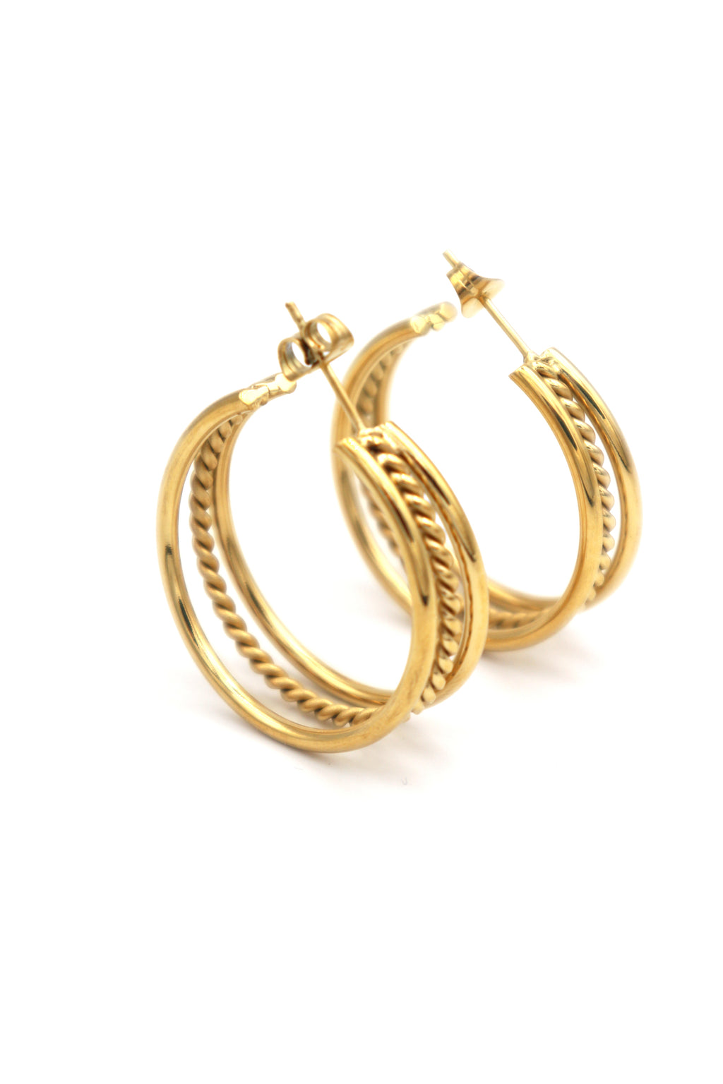 SIENNA // Triple hoop earrings