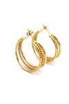 SIENNA // Triple hoop earrings