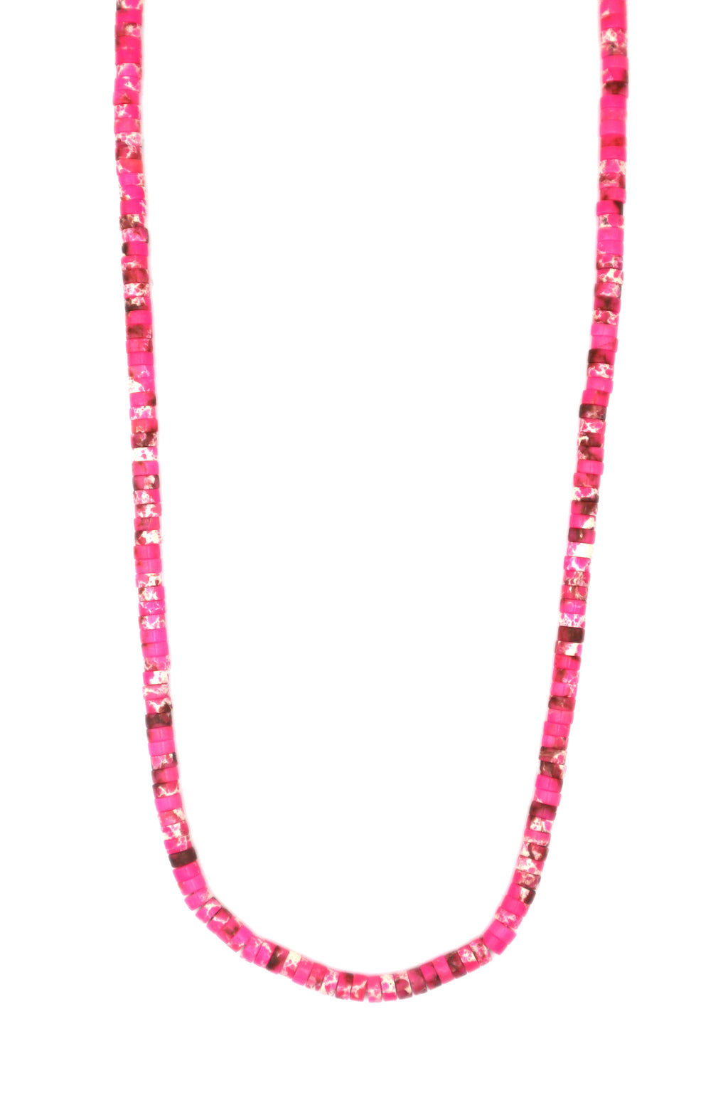 PEARLY PINK // Le collier surfeur rose