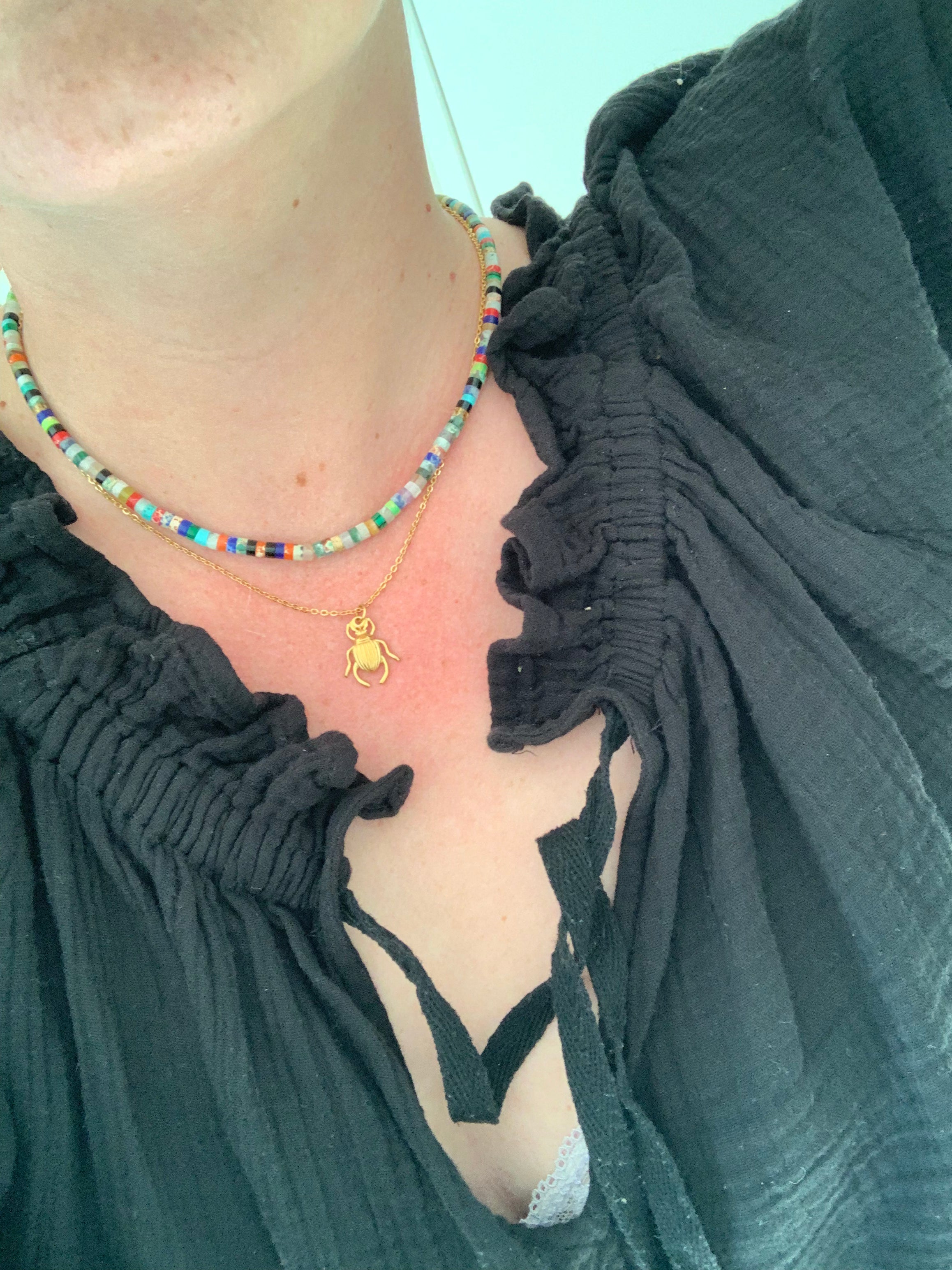 COCO // Scarab necklace